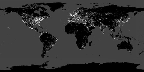 Earth light and energy. Image by Information for Action, a website for conservation and environmental issues offering solutions